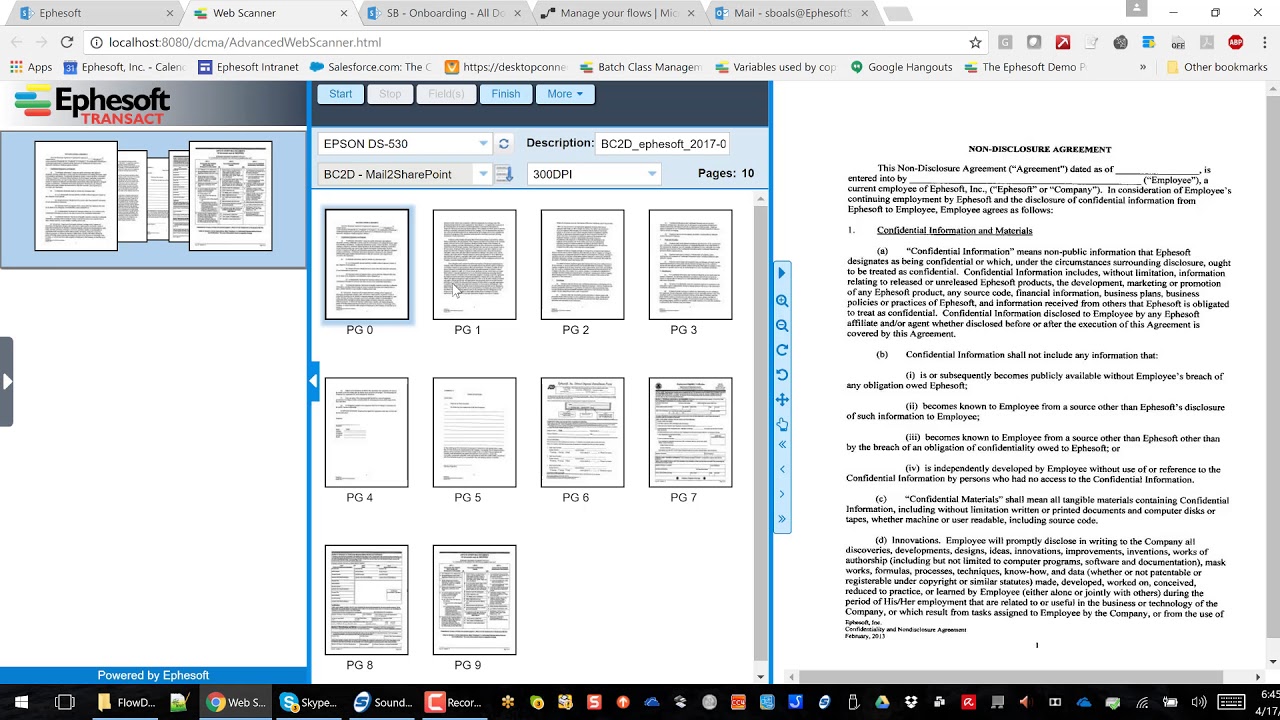 Scanning to SharePoint Online and Microsoft Flow with Ephesoft