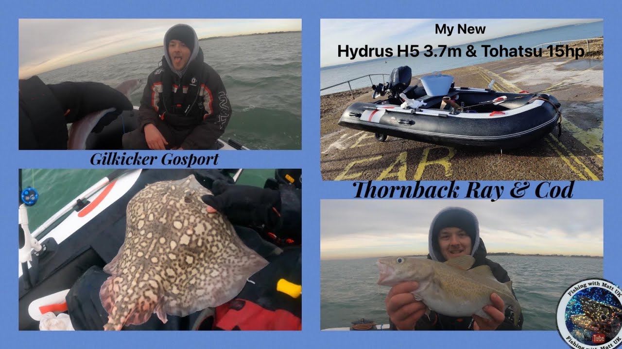 Thornback Ray & Cod In The Hydrus! - Gosport