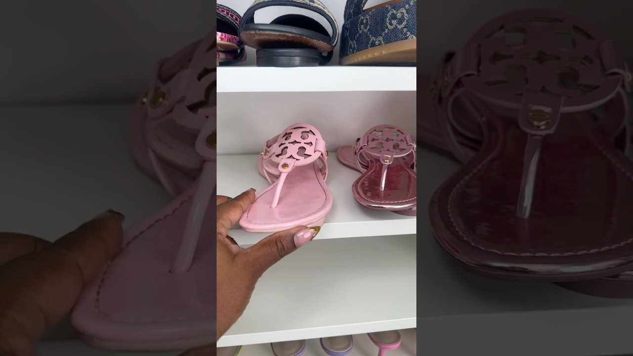 These Tory Burch Miller sandals got me in a chokehold 😩😩🙏🏽💖💖 #justagirl #fashion