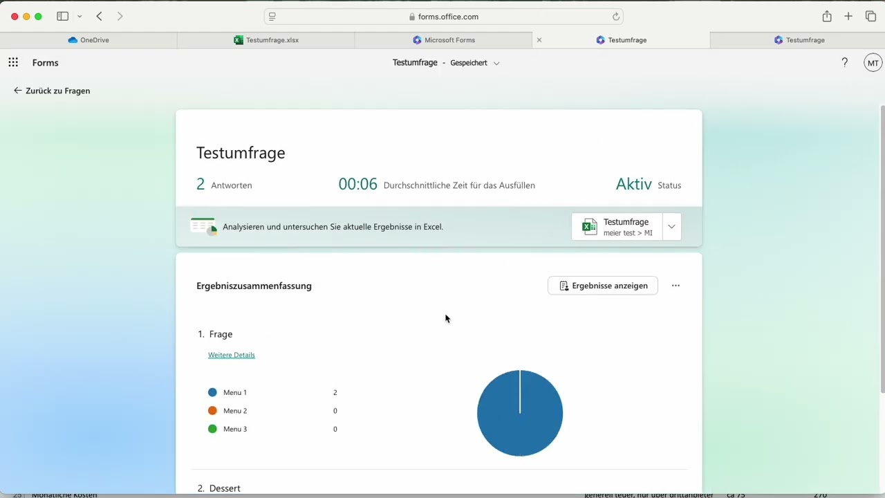 MS Forms Umfrage erstellen und auswerten