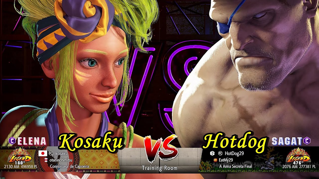 Kosaku (Elena) VS (Sagat) HotDog - Street Fighter 6 - High Level Gameplay