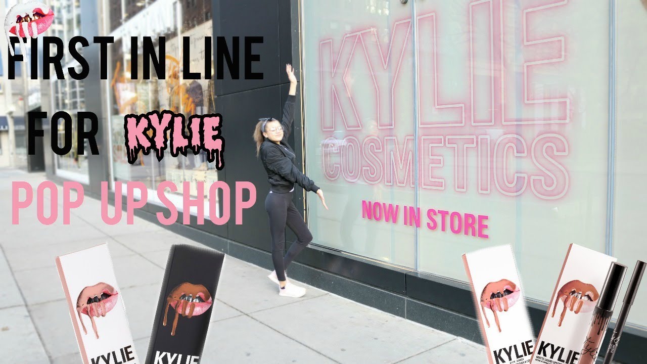FIRST IN LINE FOR KYLIE COSMETICS POP UP SHOP!