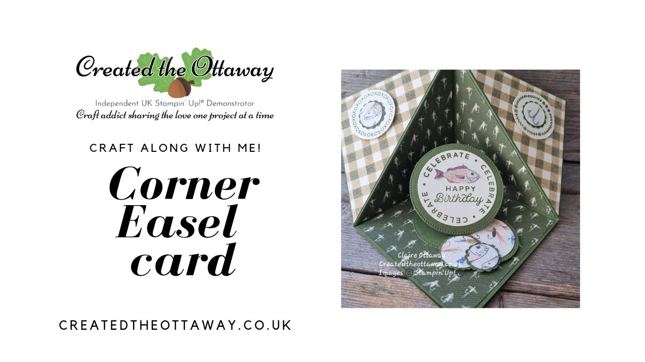 Corner Easel card @createdtheottaway