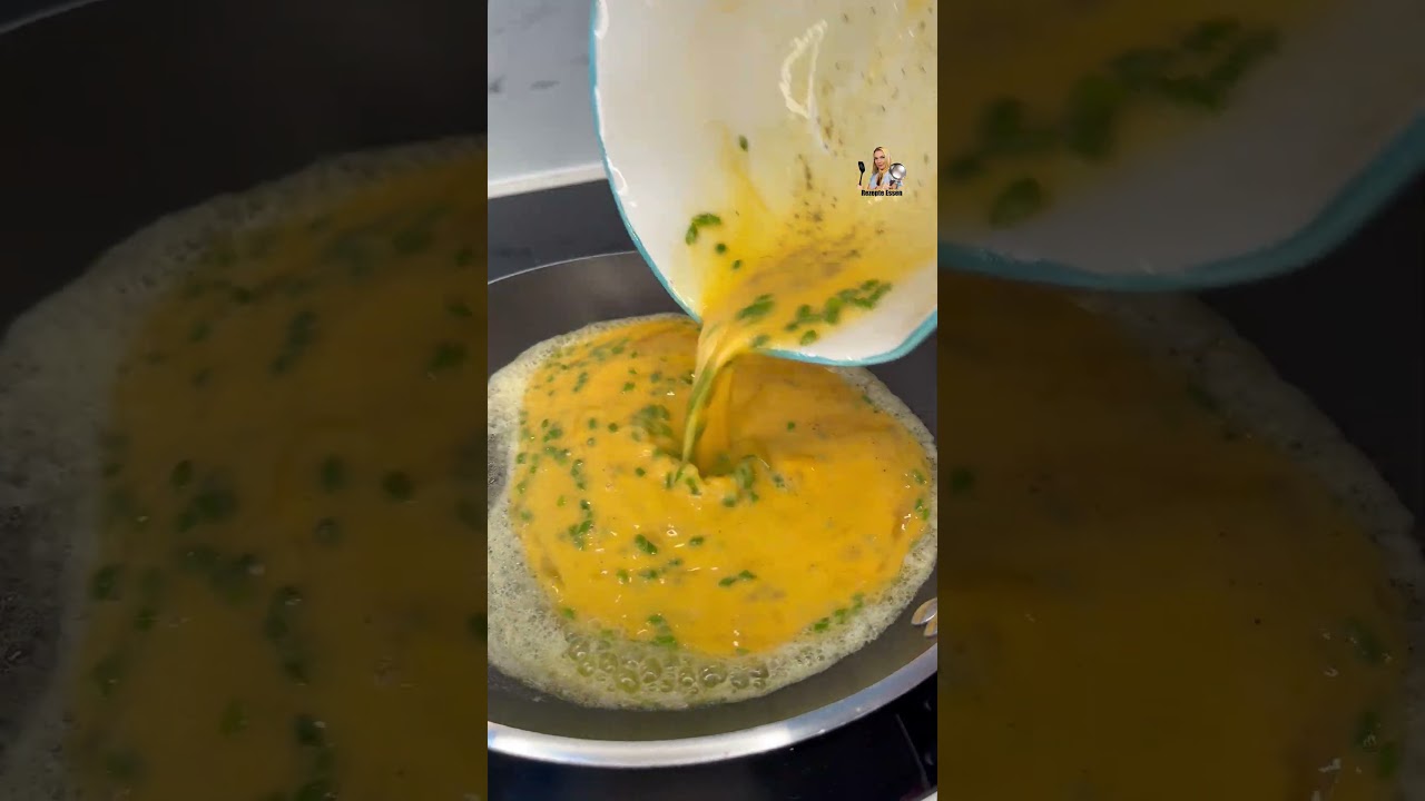 🇫🇷 Рецепт вкусного французского омлета с сыром и луком 🧀🌿