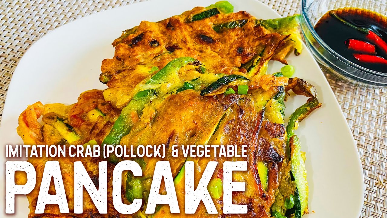IMITATION CRAB & VEGETABLE PANCAKE | How to Cook POLLOCK PANCAKE | Hon and Hon