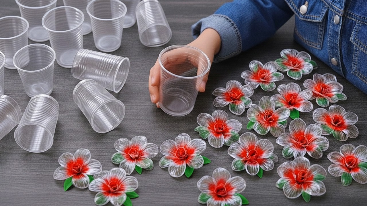 Прежде чем выбросить пластиковые стаканчики, посмотрите это! 😱🌺