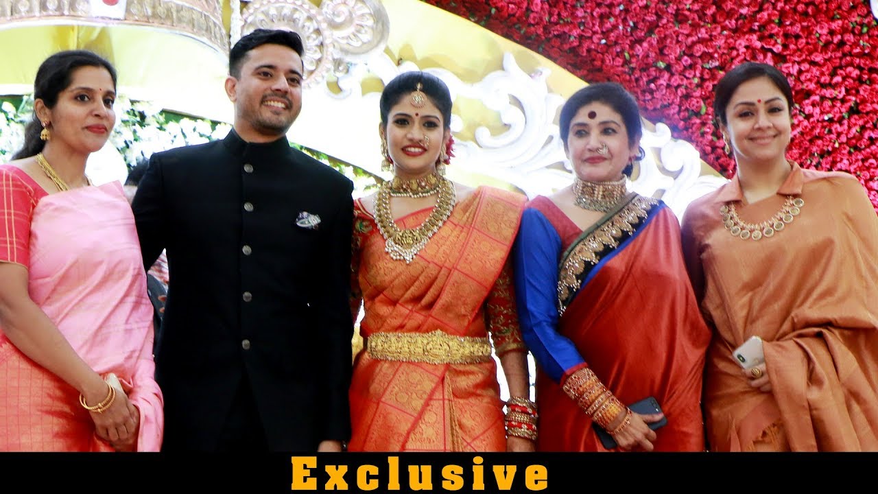 Jyothika Suriya Karthi Sister Brindha At Hotel Savera Nina Reddy Daughter RitikaBheeshma Reception