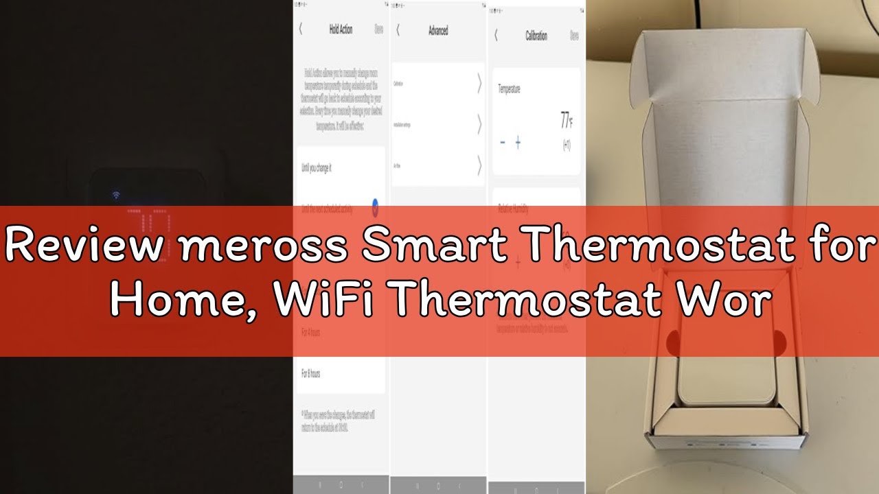 Review meross Smart Thermostat for Home, WiFi Thermostat Works with Matter, Alexa, Apple Home, Googl