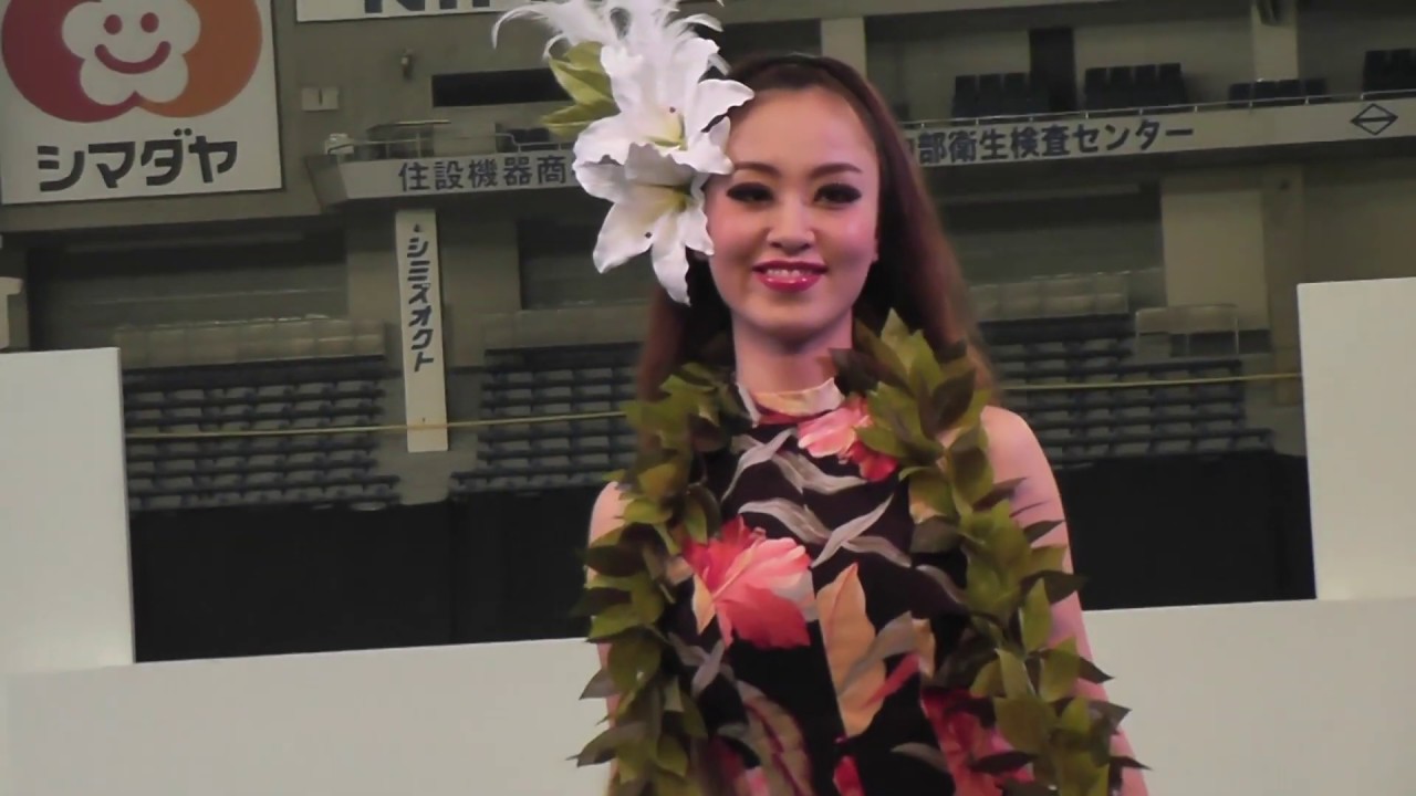 '14 花は咲く Hana wa saku. Flowers will bloom オーリノ苑未さん小林苑未さん 世界らん展 フラガール ハワイアンズ フラフラダンス Hula Dance 東京ドーム
