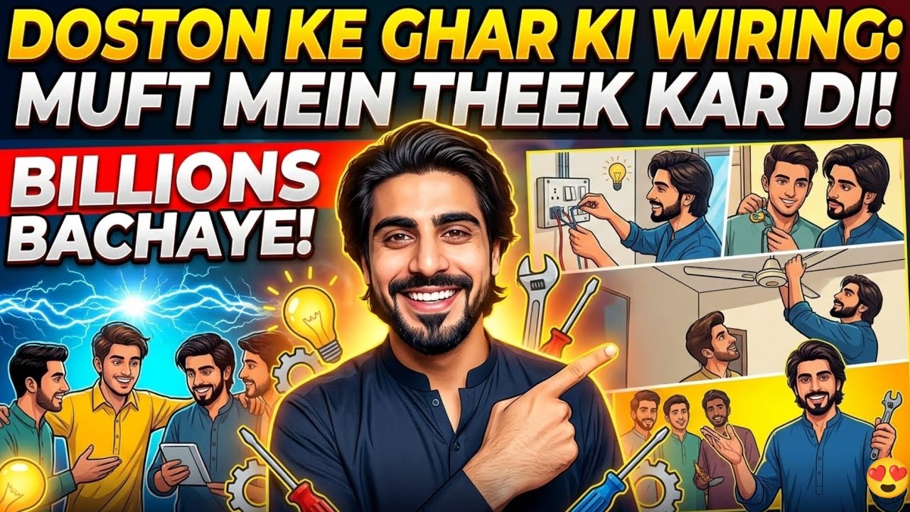 Electrical Skills Ka Fayda! 💡 Friends Ki Help Aur Maze | Vlog