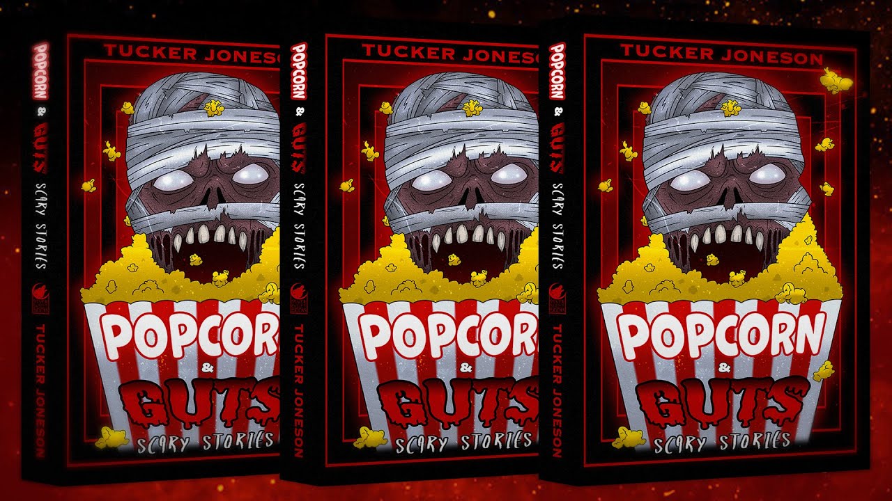 Popcorn & Guts Horror Book Art Cover Design