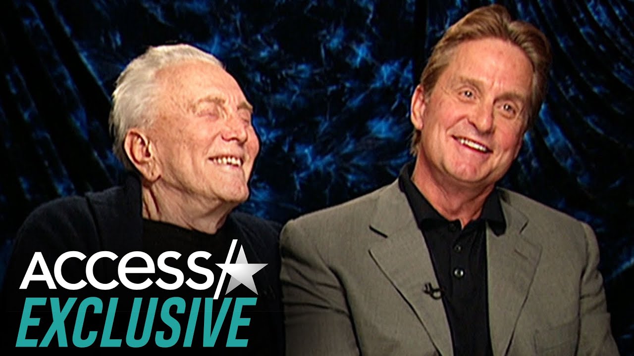 Watch Kirk Douglas & Michael Douglas' Sweet Father-Son Bond In 2003 Interview