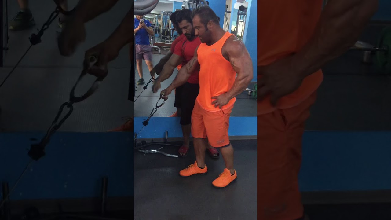 ILYAS CIDEM Arm workout with the legend Mahmut Irmak