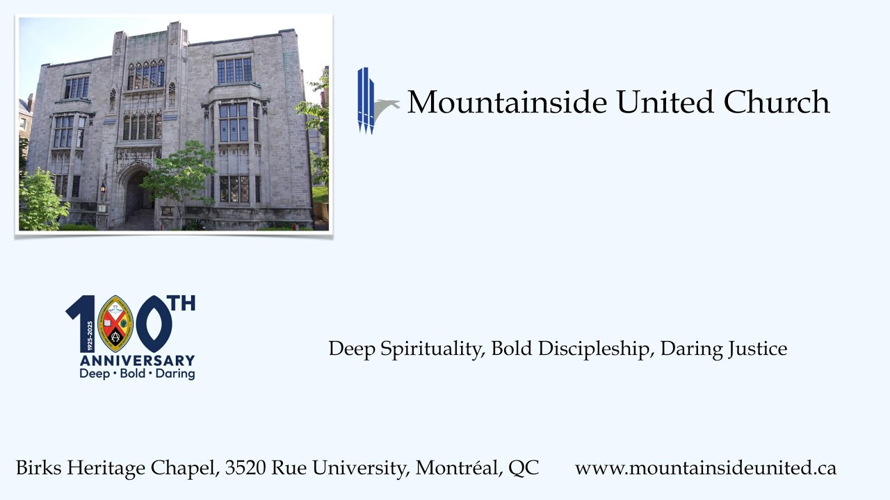 Mountainside United Church - Epiphany II Year A, January 18, 2026