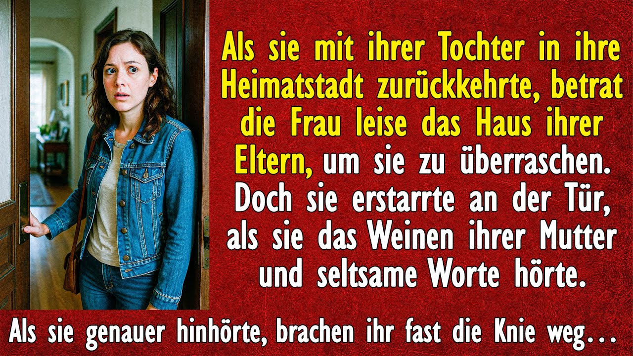 Als sie in ihre Heimatstadt zurückkehrte, wollte die Frau eine Überraschung machen...