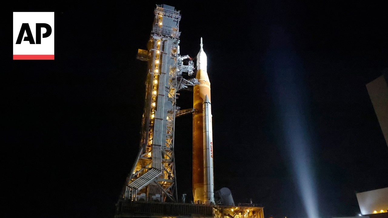NASA Artemis II rocket is moved out to the launch pad after repairs