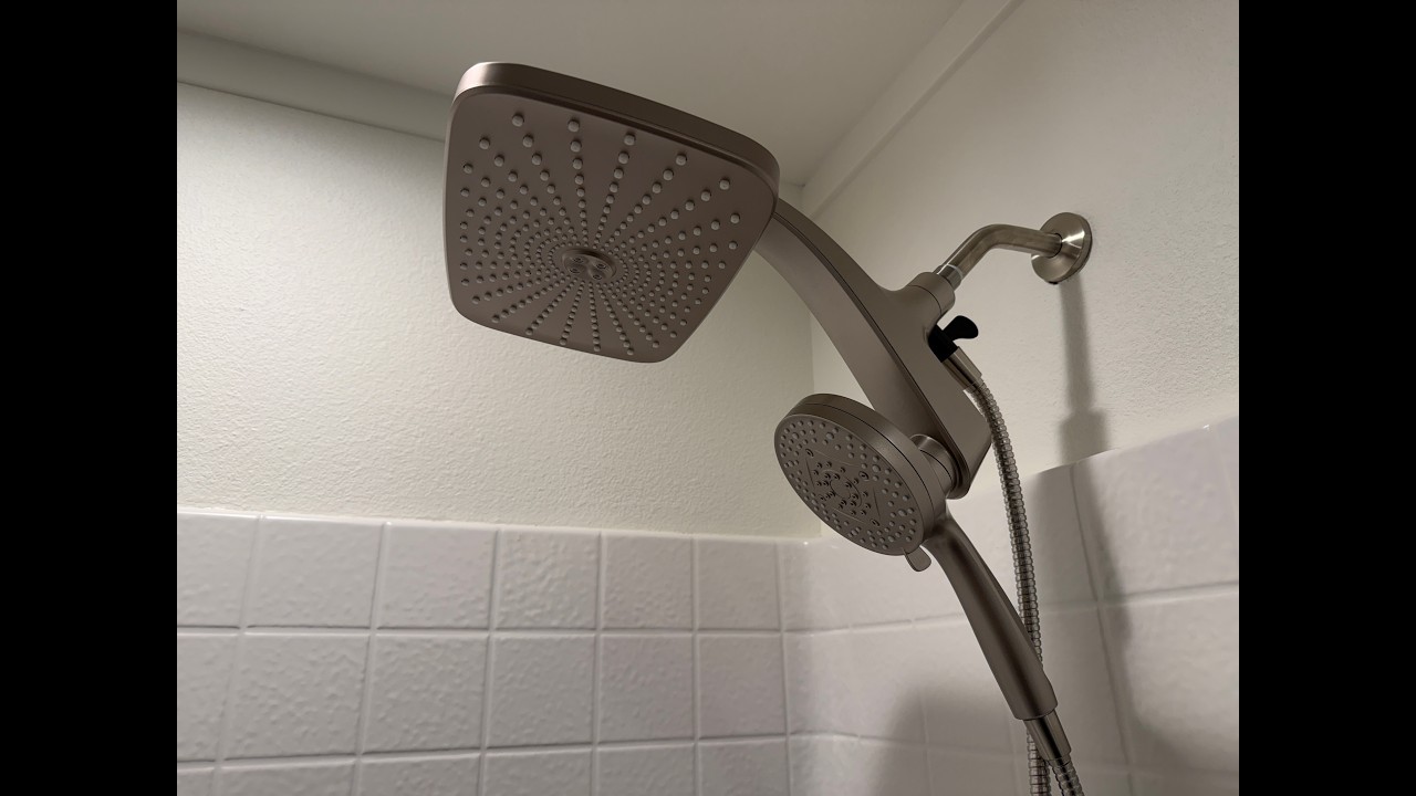 12 Inch High Pressure Rain Shower Head with Handheld Spray Combo