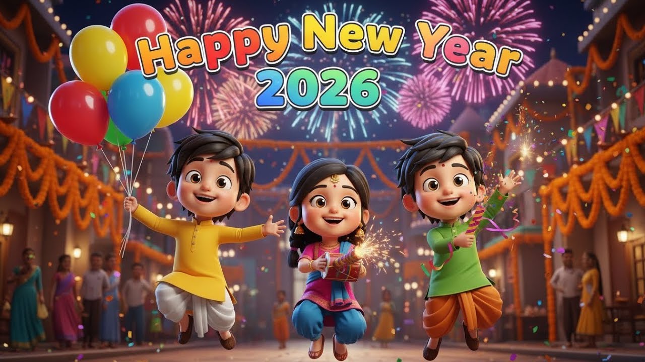 Happy New Year 2026 for Kids – Sing & Dance Along