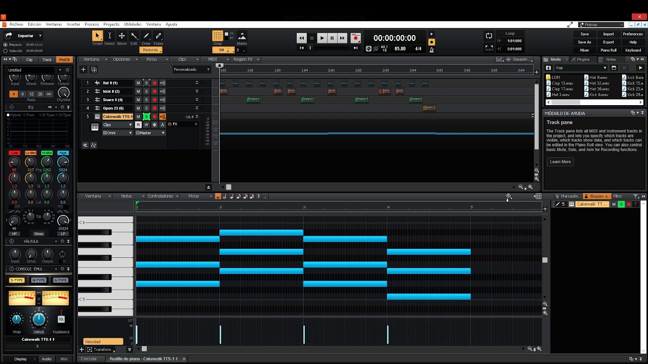 Como hacer un beat de Rap en Cakewalk