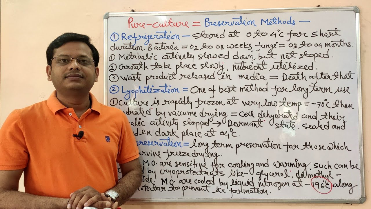 Microbiology 25 = Pure Culture Technique (Part-03 Final) = Methods of Preservation (HINDI)