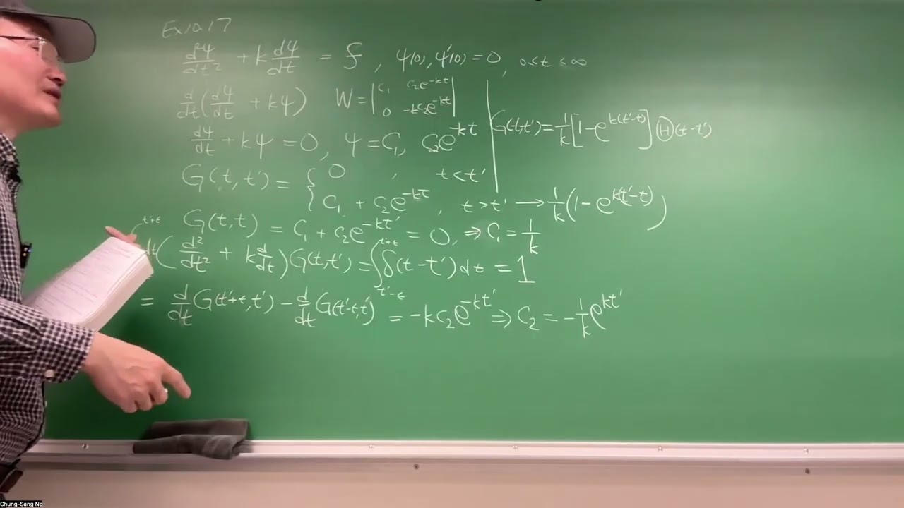 Arfken Exercise 10.1.7 Green's Function for a Non-Self-Adjoint ODE with 1-point Boundary Conditions