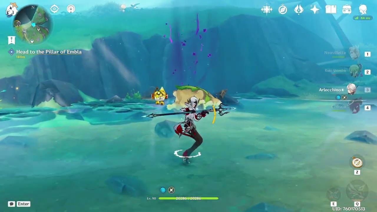 Exploring new region and...