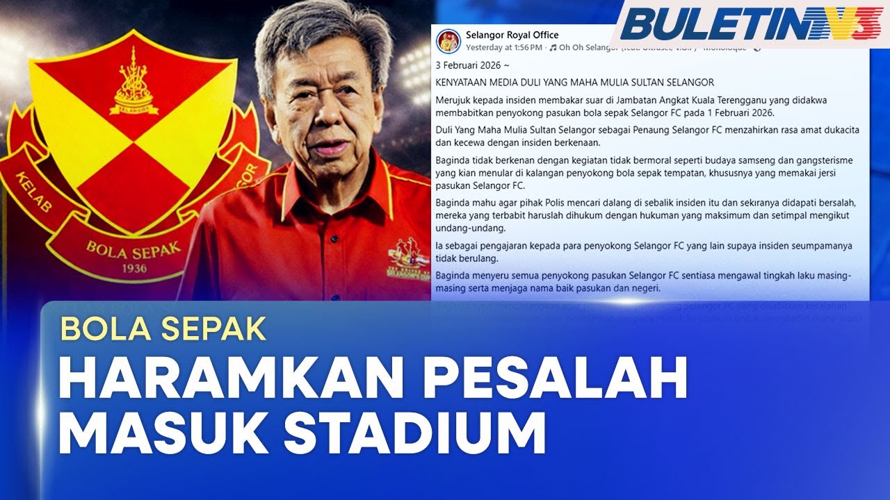 BOLA SEPAK | Sokong Cadangan Sultan Selangor Haramkan Pesalah Masuk Stadium - Richard (BU)