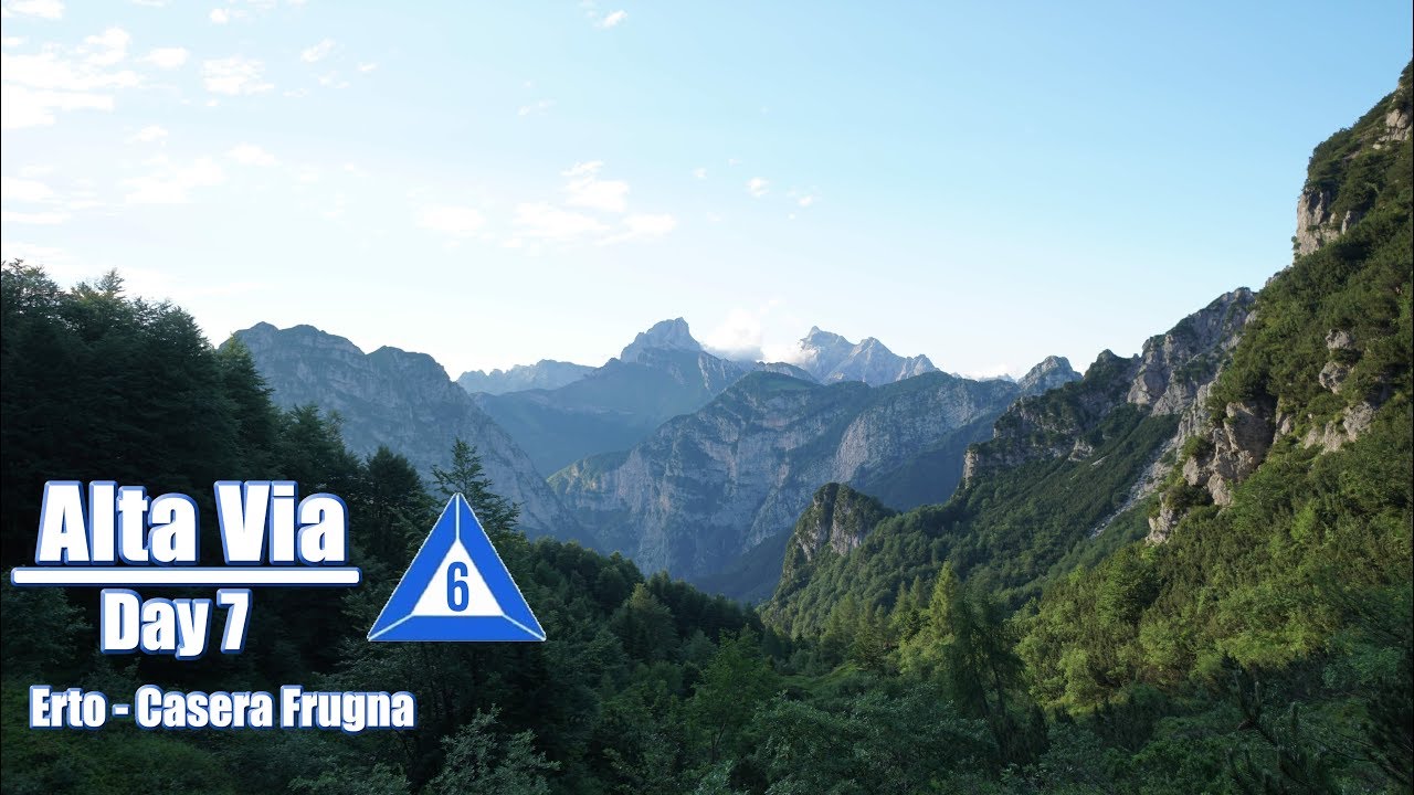 Alta Via 6: day 7  Erto - casera Frugna, 4k