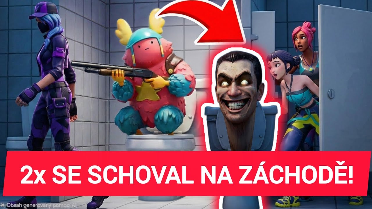 2X se mi schoval na ZÁCHODĚ! // Fortnite Battle Royale