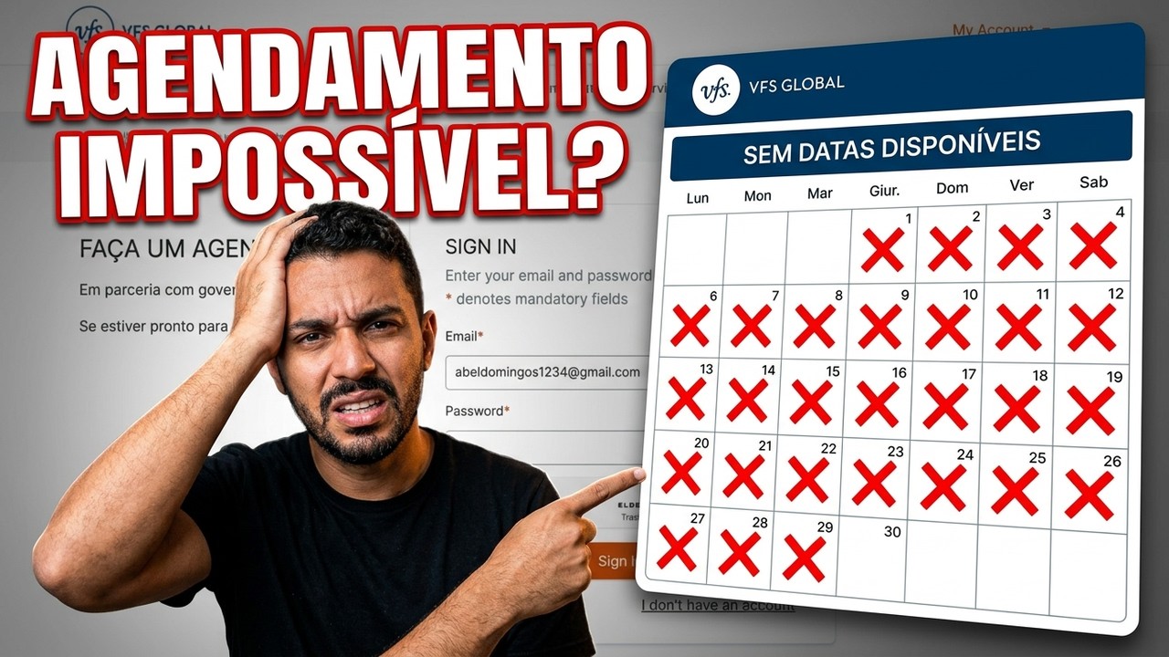 VFS Global: NACIONAL  ABERTO MAS NINGUEM  CONSEGUE AGENDAR