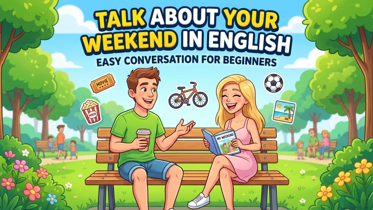 Talk About Your Weekend in English: Easy Conversation for Beginners! | English Listening Practice