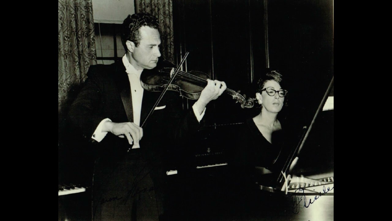 Aaron Rosand & Eileen Flissler - Mendelssohn Violin Sonata in F (live)