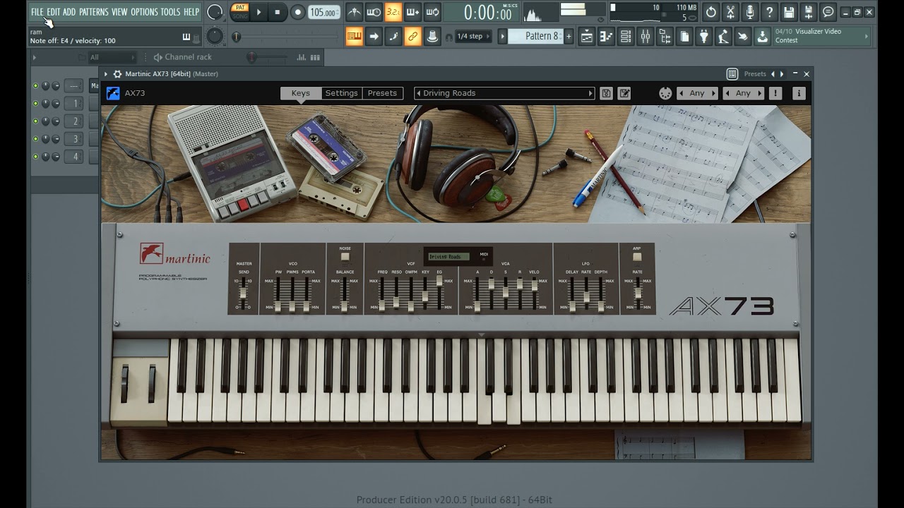 Martinic AX73 VSTi ( 80's Analog Synth ) #Martinic #AX73 #VSTi