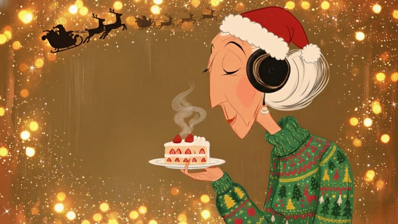 Jazz Caf&eacute; Relax 🎙️ Golden Christmas Glow &middot; Soft Female Vocal Jazz for Cozy Nights | Vintage 1940s