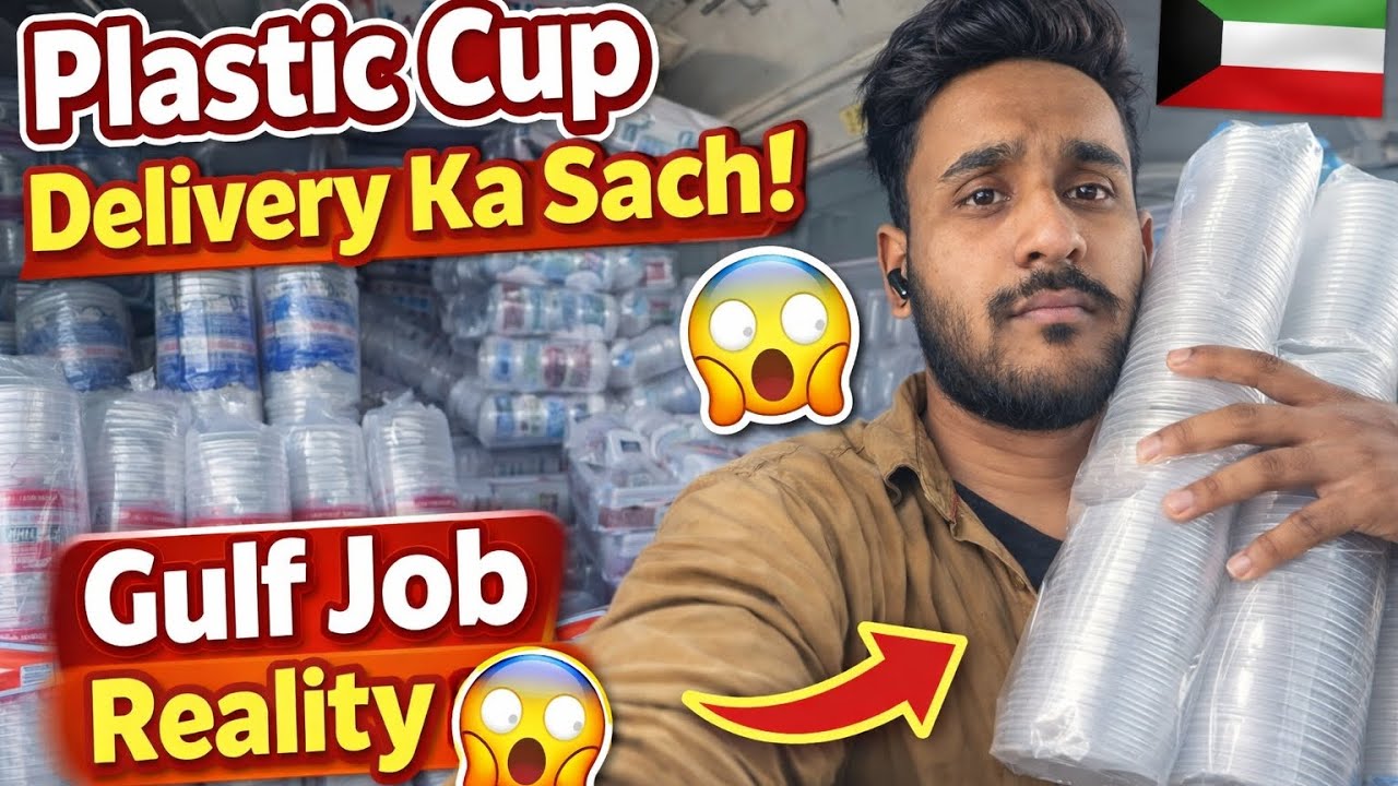 Indian in Kuwait 🇰🇼 | Plastic Cup Delivery Ka Pura Din😂😂