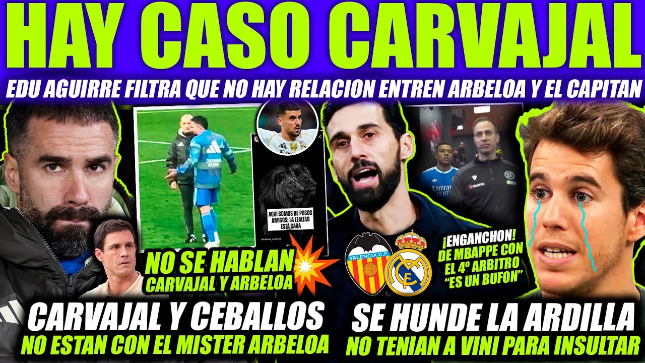 💥 EXPLOTA EL CASO CARVAJAL EDU AGUIRRE SUELTA LA BOMBA ¡NO SE HABLA CON ARBELOA! Y VALENCIA HUNDIDA