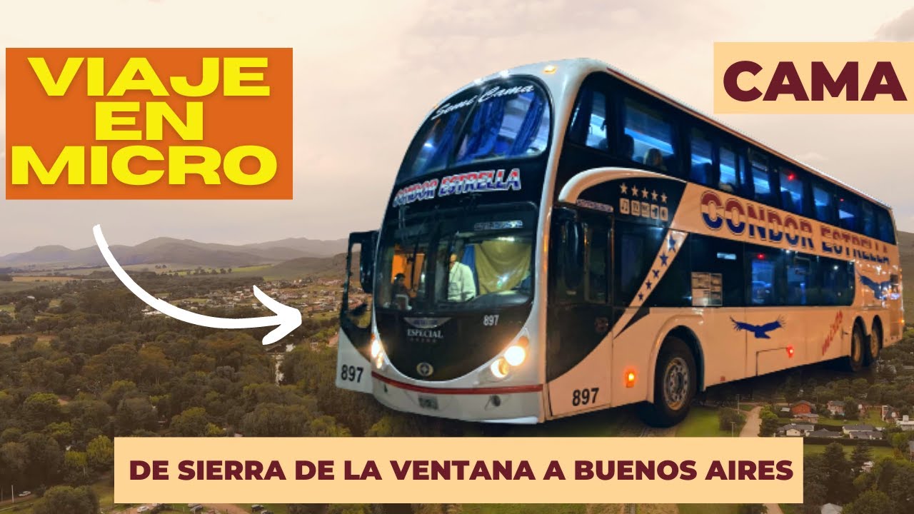 Viaje en omnibus a Buenos Aires desde Sierra de la Ventana | Condor Estrella