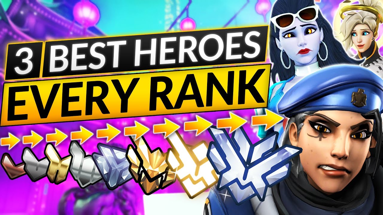 3 BEST HEROES to CLIMB out of ANY RANK - SOLO TIER LIST - Overwatch 2 Guide