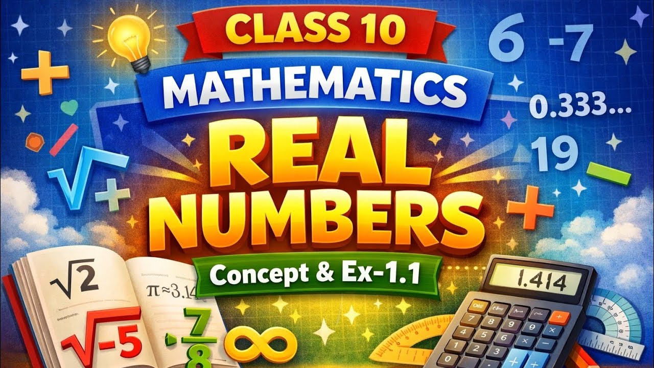 Class 10 Maths | Real Numbers Chapter | Concept & Exercise 1.1 Explained | CBSE 2026