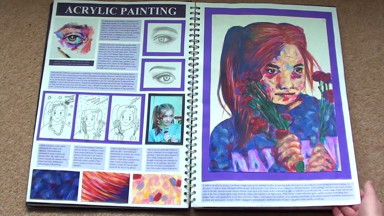 sketchbook flip through (AS level)