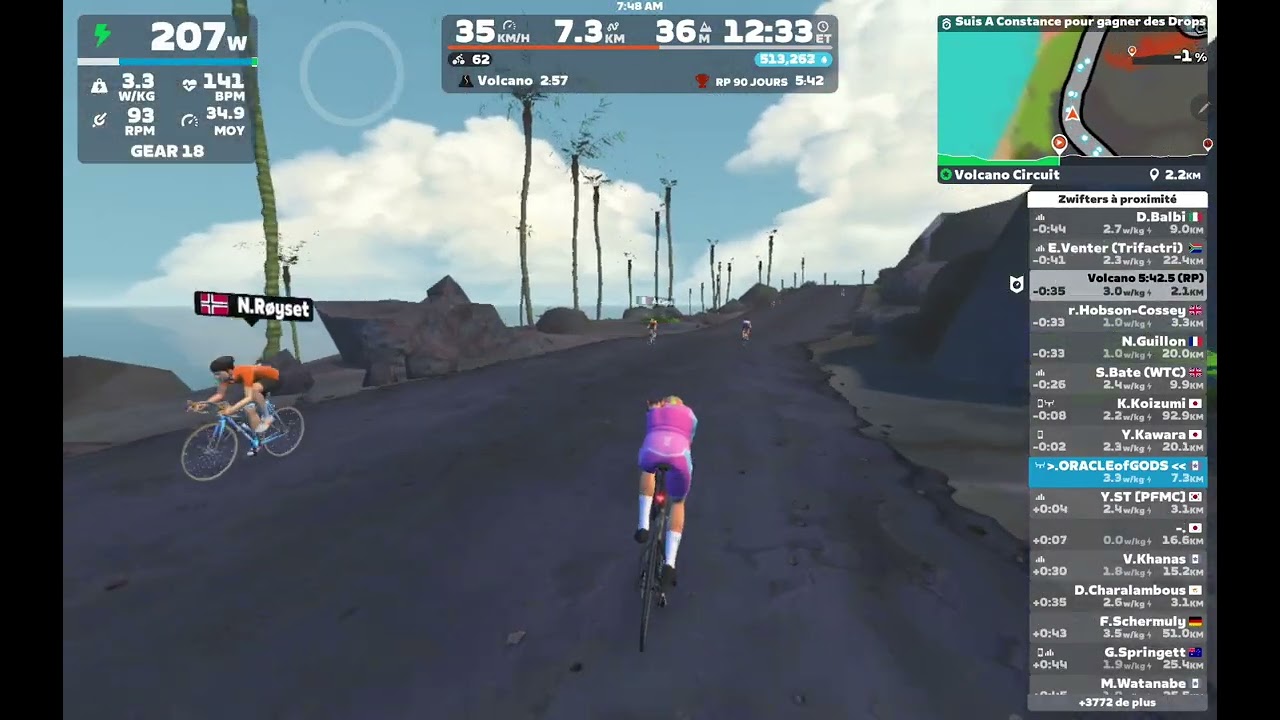 ZWIFT #125 VOLCANO RECOVERY