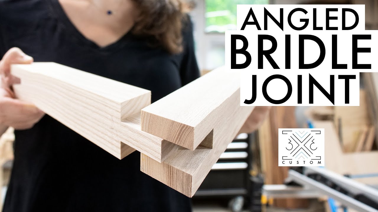 How to Make Angled Bridle Joints // Woodworking Joinery // Really Strong Woodworking Joint