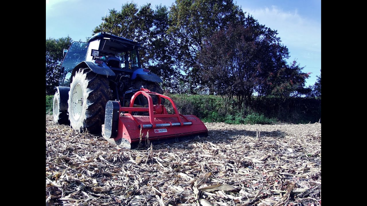 NOWY NABYTEK ! MULCZOWANIE PO KUKURYDZY 2021 / GR HEROK / NEW HOLLAND TM175 / TEHNOS