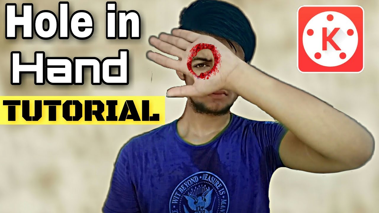 Hole in hand effect KineMaster tutorial In english