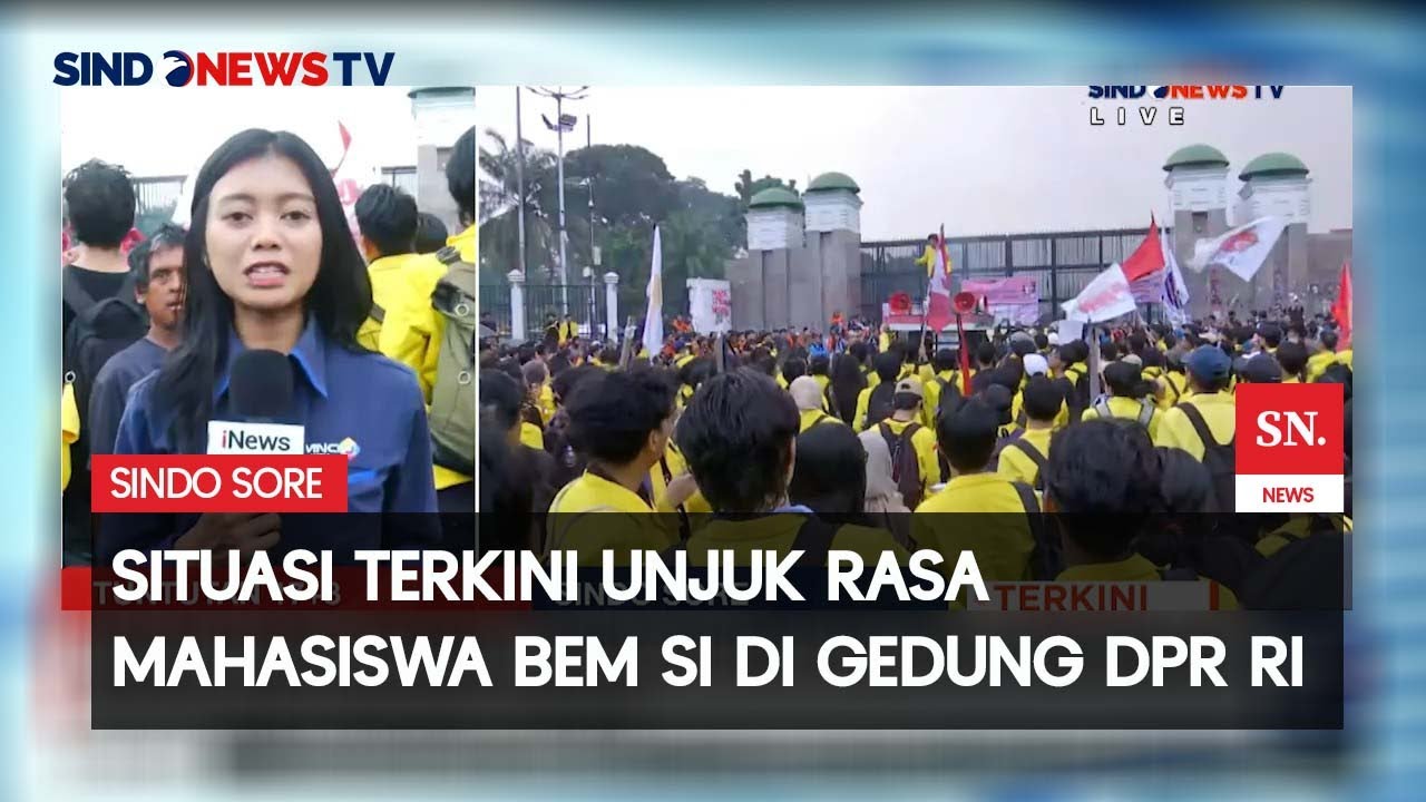 17+8 Tuntutan Rakyat, Ratusan Mahasiswa BEM SI Geruduk Gedung DPR RI | Sindo Sore | 09/09
