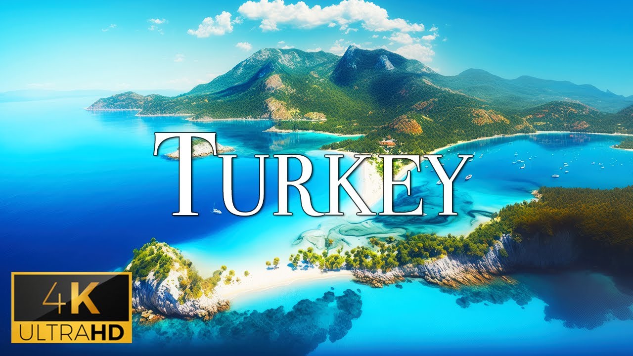 FLYING OVER TURKEY (4K Video UHD) - Relaxing Music With Beautiful Nature Video For Stress Relief