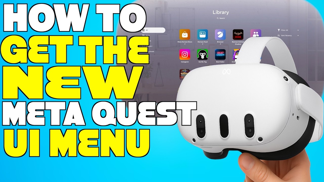 How To Get The NEW Meta Quest UI Menu!!!