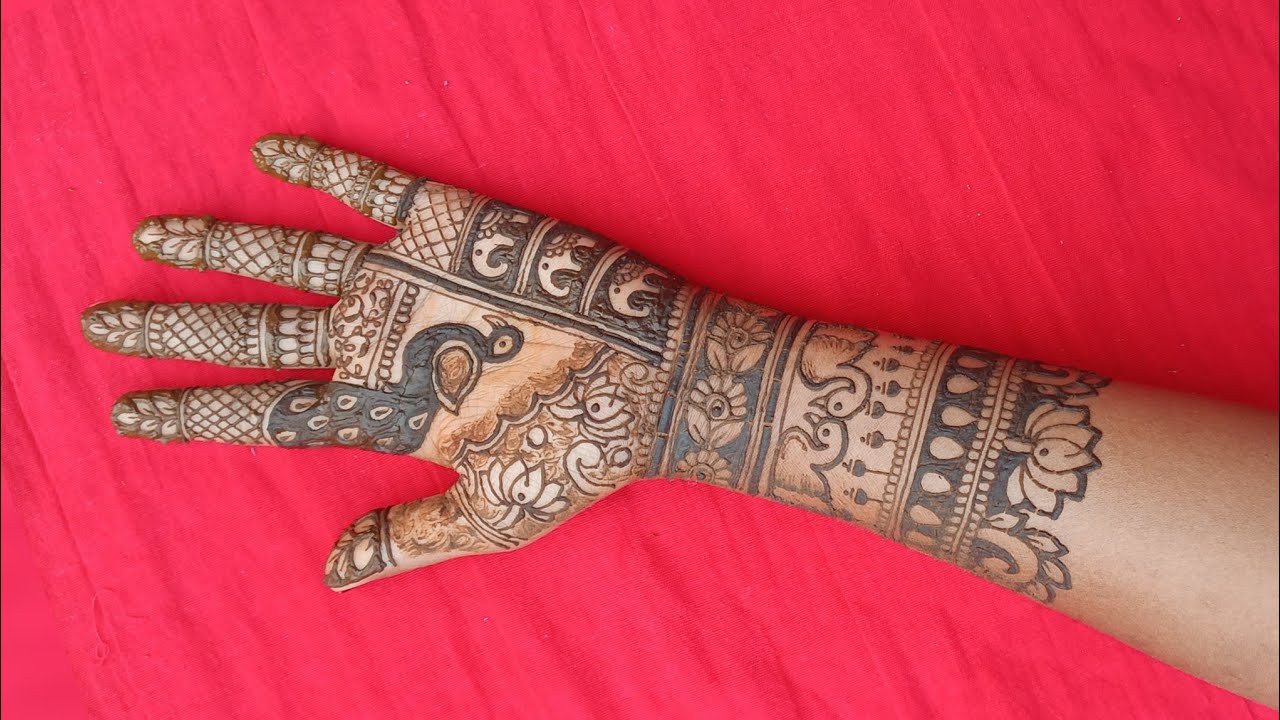 Semi Bridal Mehndi Design Step By Step| Subscribe For More|#mehndi 