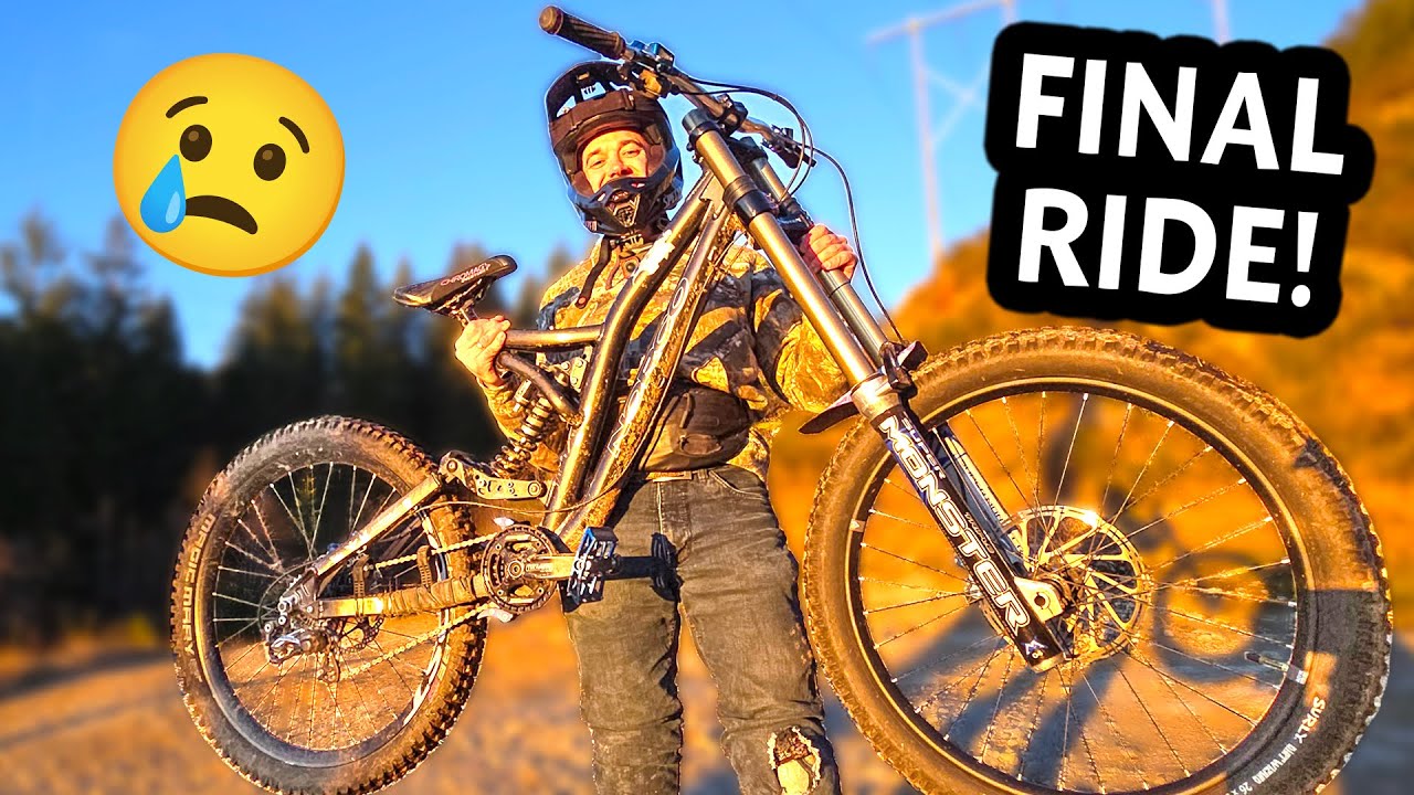 It's The FINAL RIDE on my 300mm Boostmonster FrankenBike!!