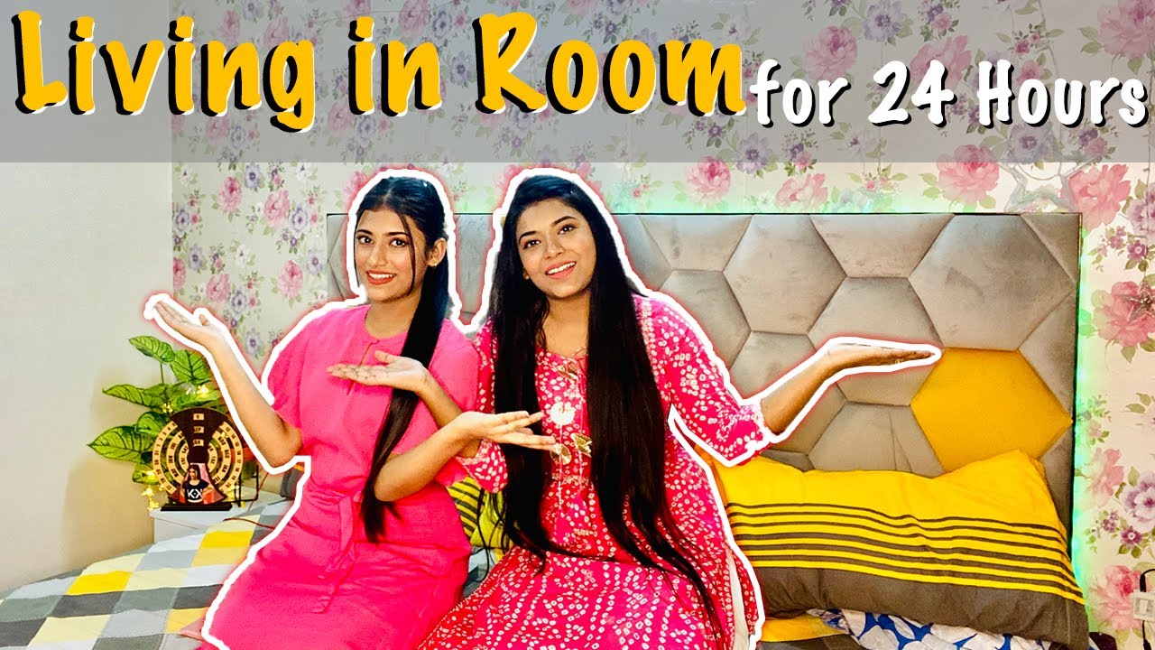 Living In *ROOM* For 24 HOURS Challenge Ft. Samreen Ali | Mahjabeen Ali